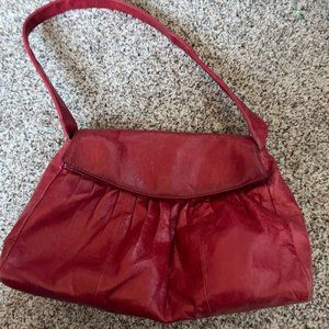 Red Leather Vintage 1990s Shoulder Bag from Hobo International - Vintage 1990s P